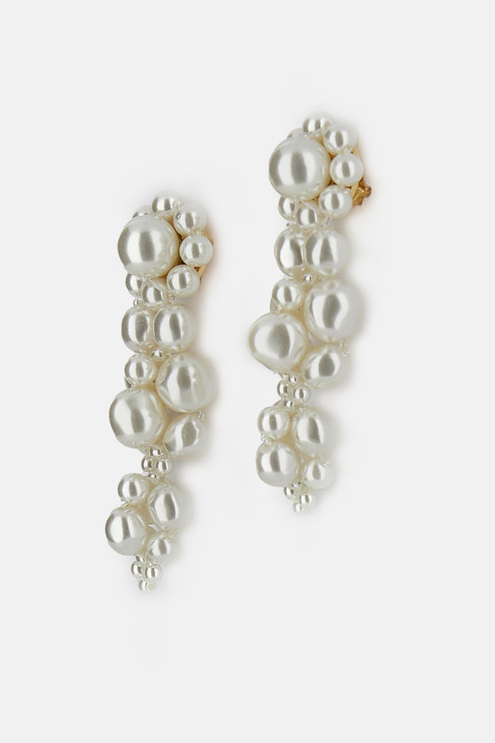 Simone Rocha Bijoux White Faux Pearl Brass
