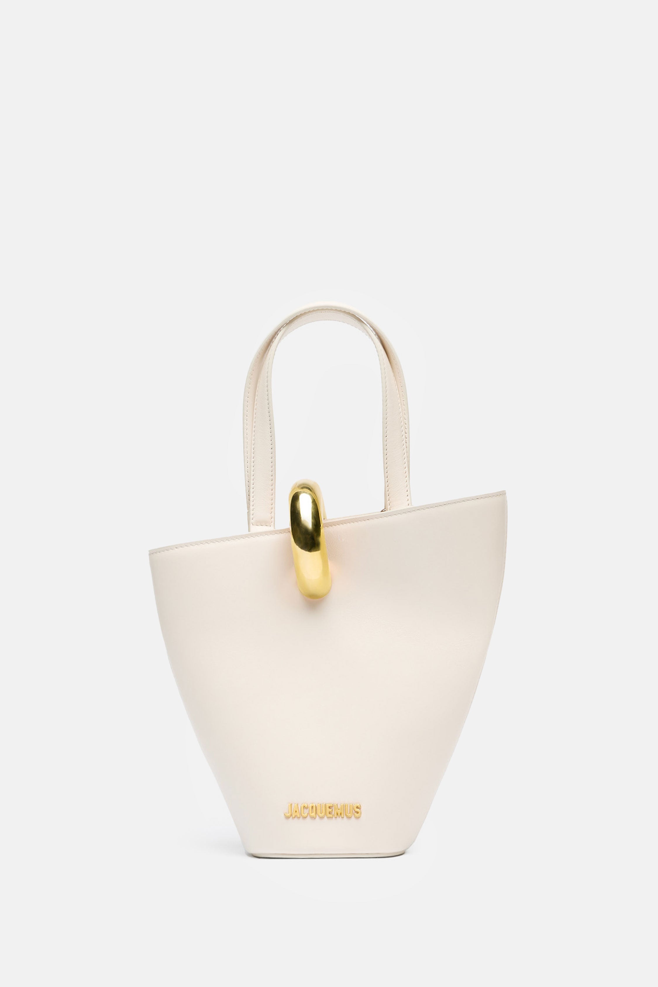 JACQUEMUS Bags White Leather
