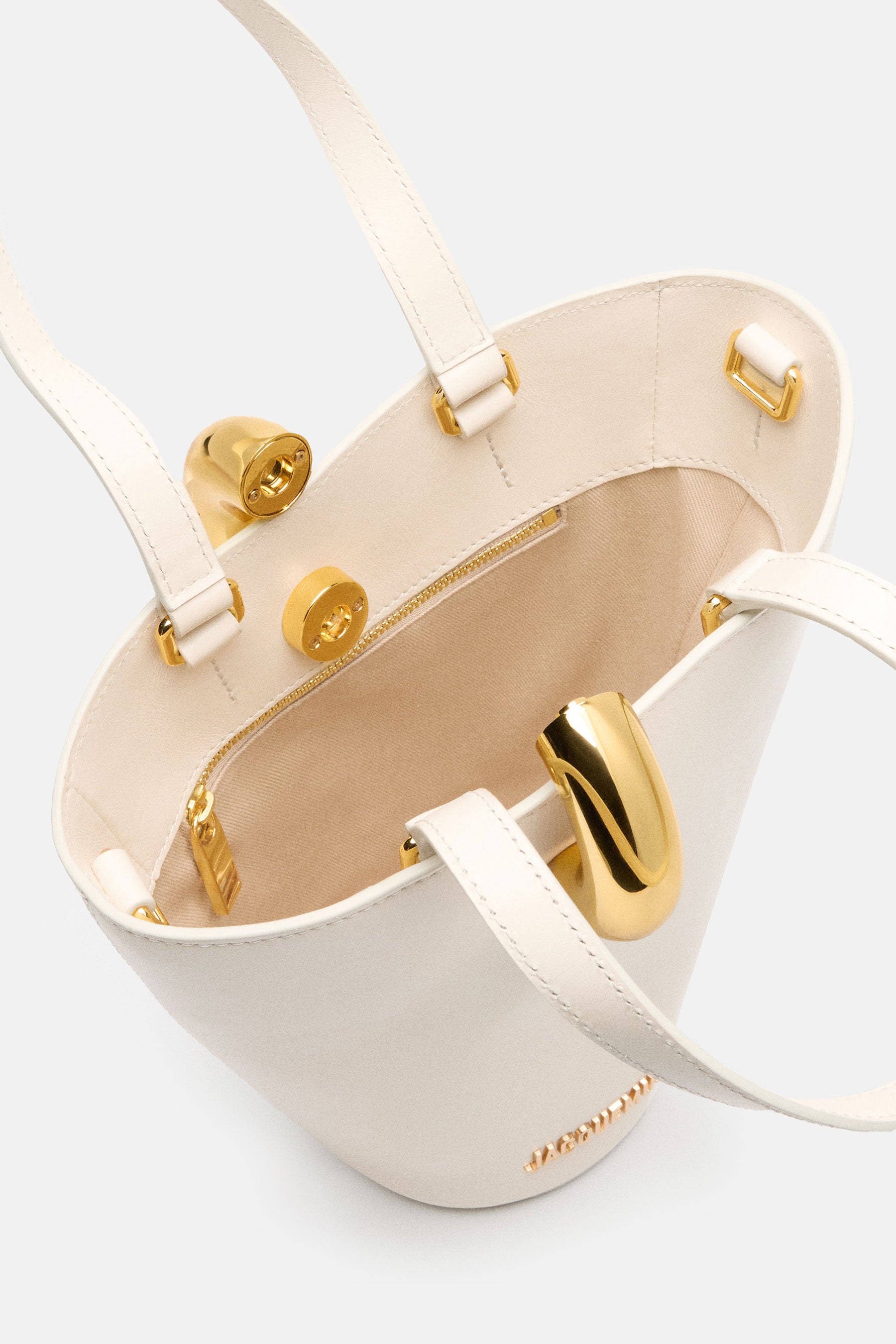 JACQUEMUS Bags White Leather