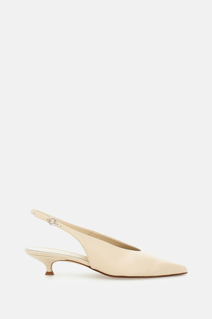 AEYDE With Heel Beige Nappa Leather