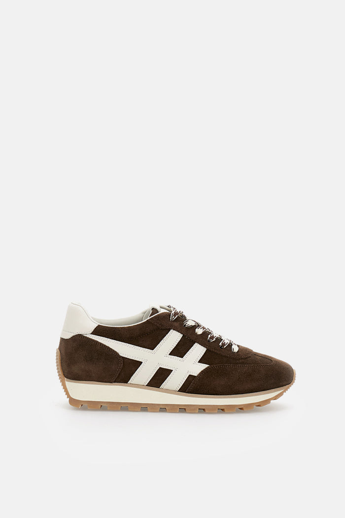 Hogan Sneakers Brown Calfskin