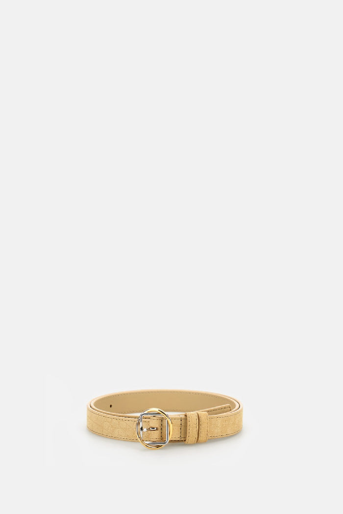 JACQUEMUS Belts Beige Calf Leather