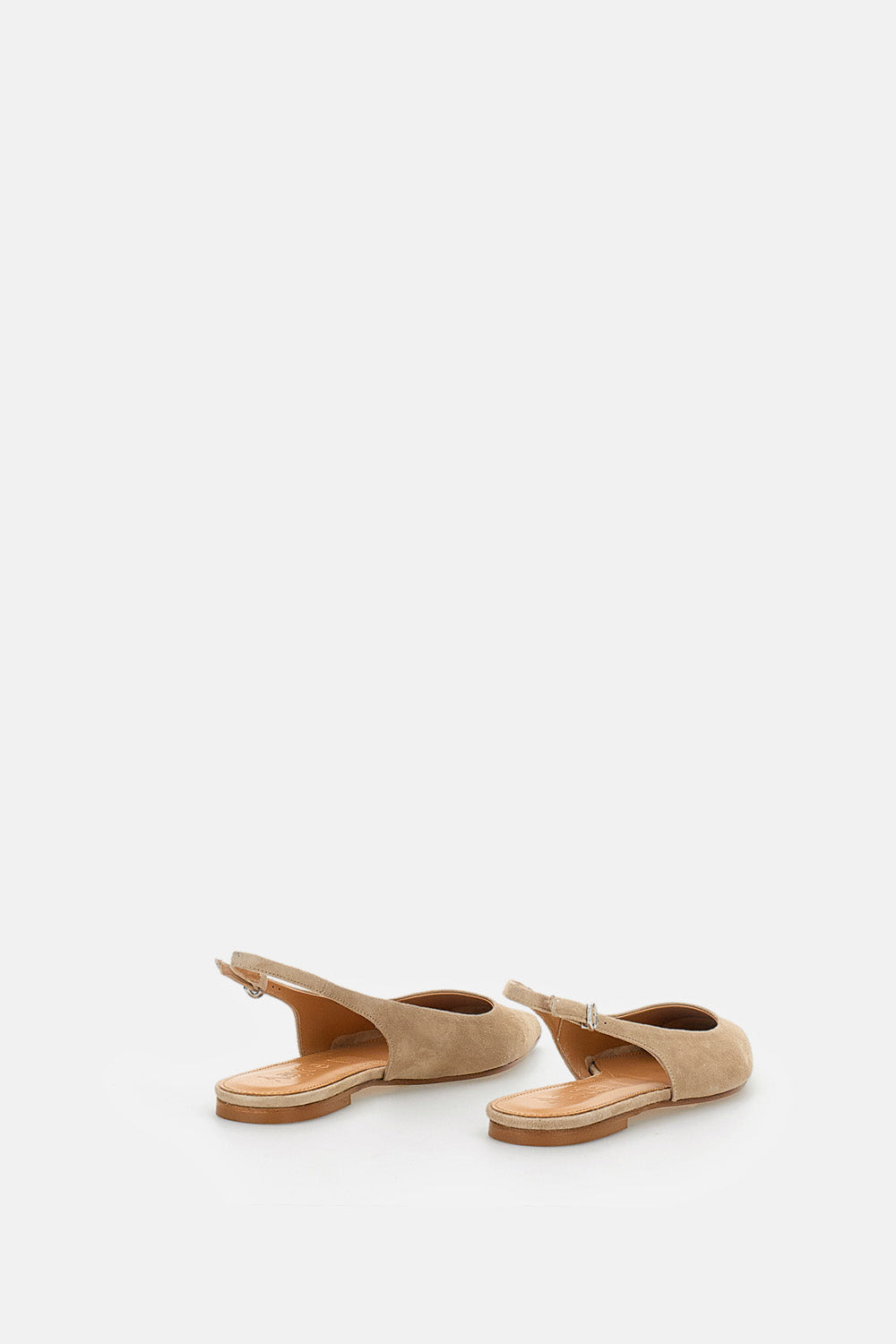 AEYDE Flat shoes Beige Suede Leather