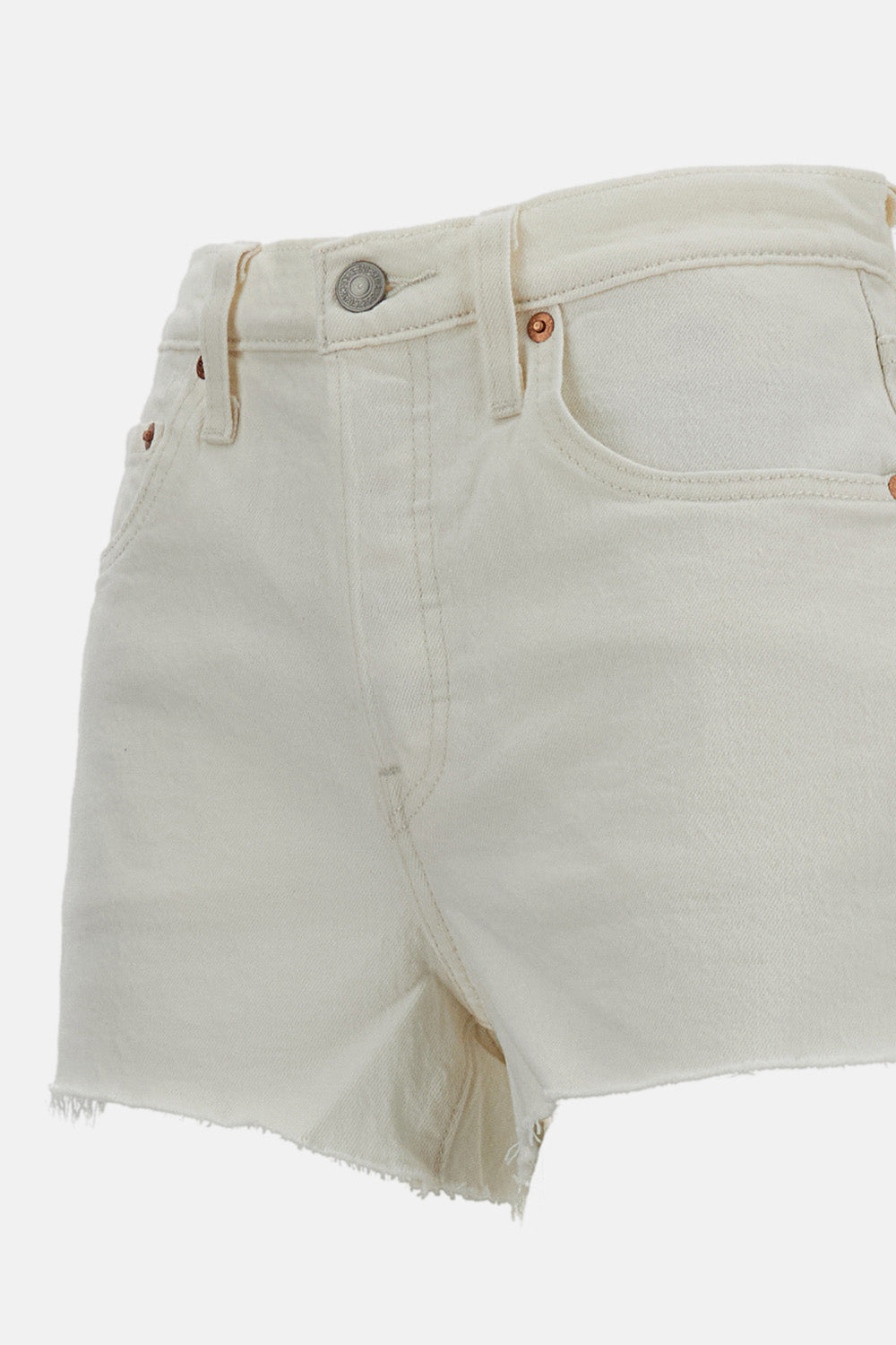 Levis Shorts White Cotton