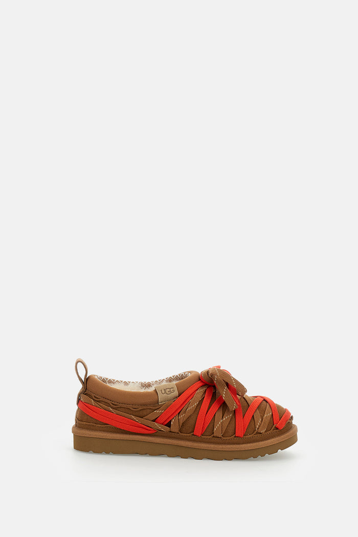 UGG Flat shoes Brown Leather Textile