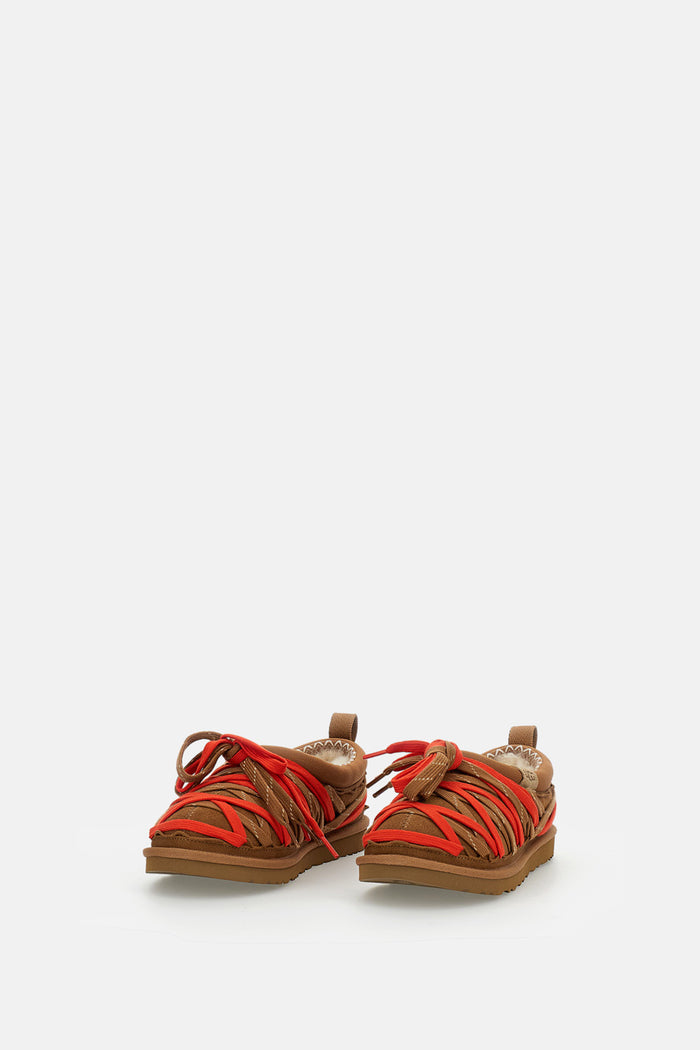UGG Flat shoes Brown Leather Textile