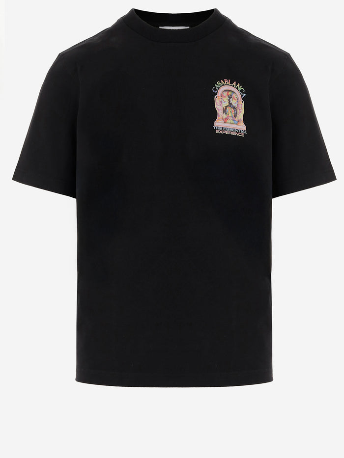 Casablanca T-shirts and Polos Black Main: Organic Cotton