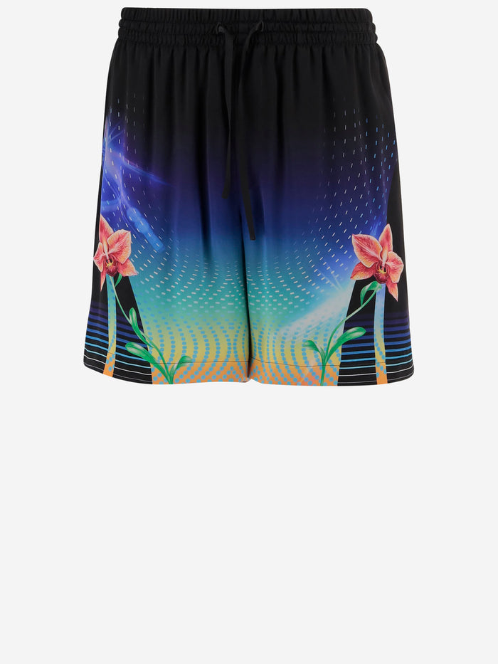 Casablanca Shorts Red Silk