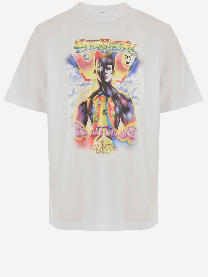 Casablanca T-shirts and Polos White Main: Cotton Contrast