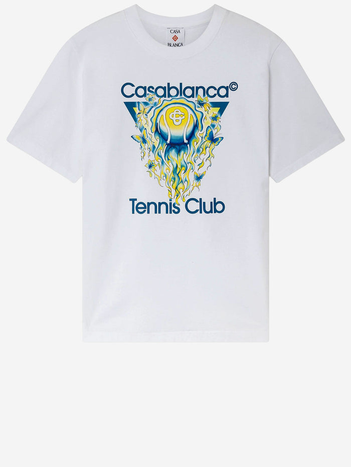Casablanca T-shirts and Polos White Organic Cotton