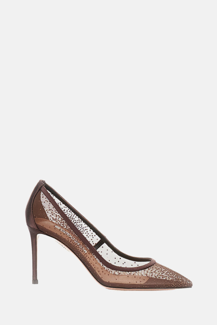 Aquazzura With Heel Brown Mesh