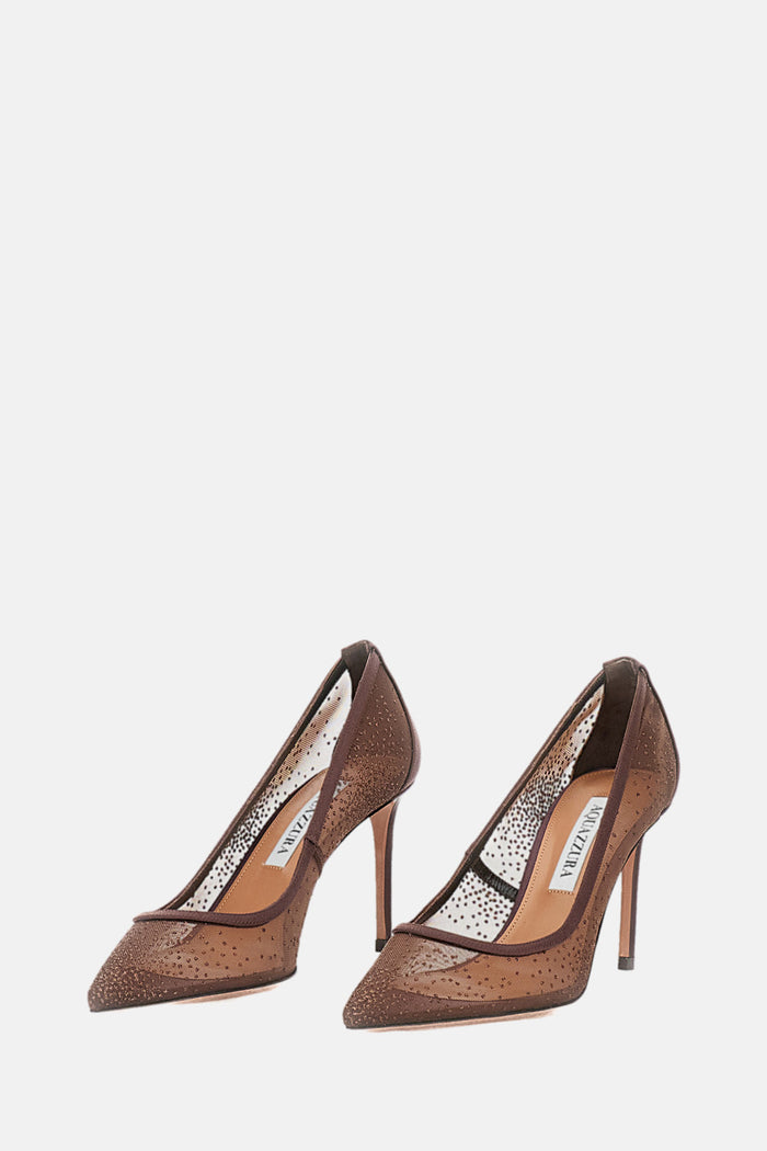 Aquazzura With Heel Brown Mesh