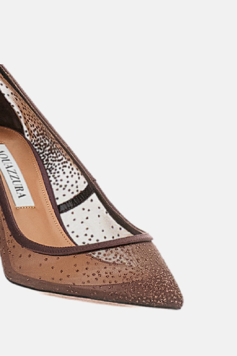 Aquazzura With Heel Brown Mesh