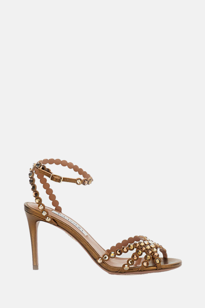 Aquazzura Sandals Brown Leather