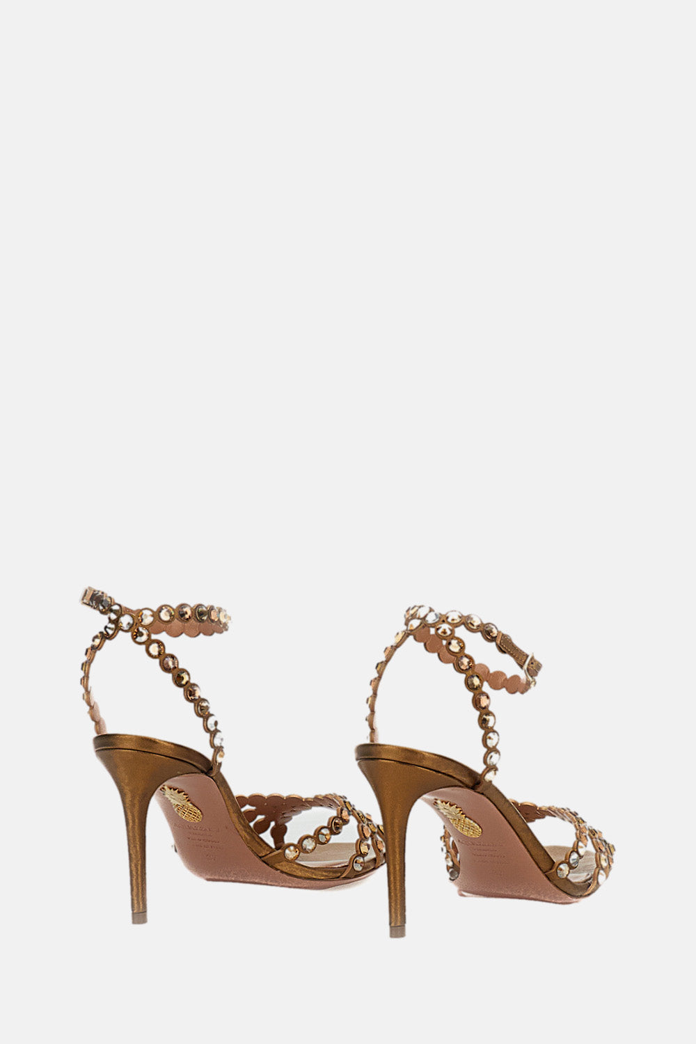 Aquazzura Sandals Brown Leather