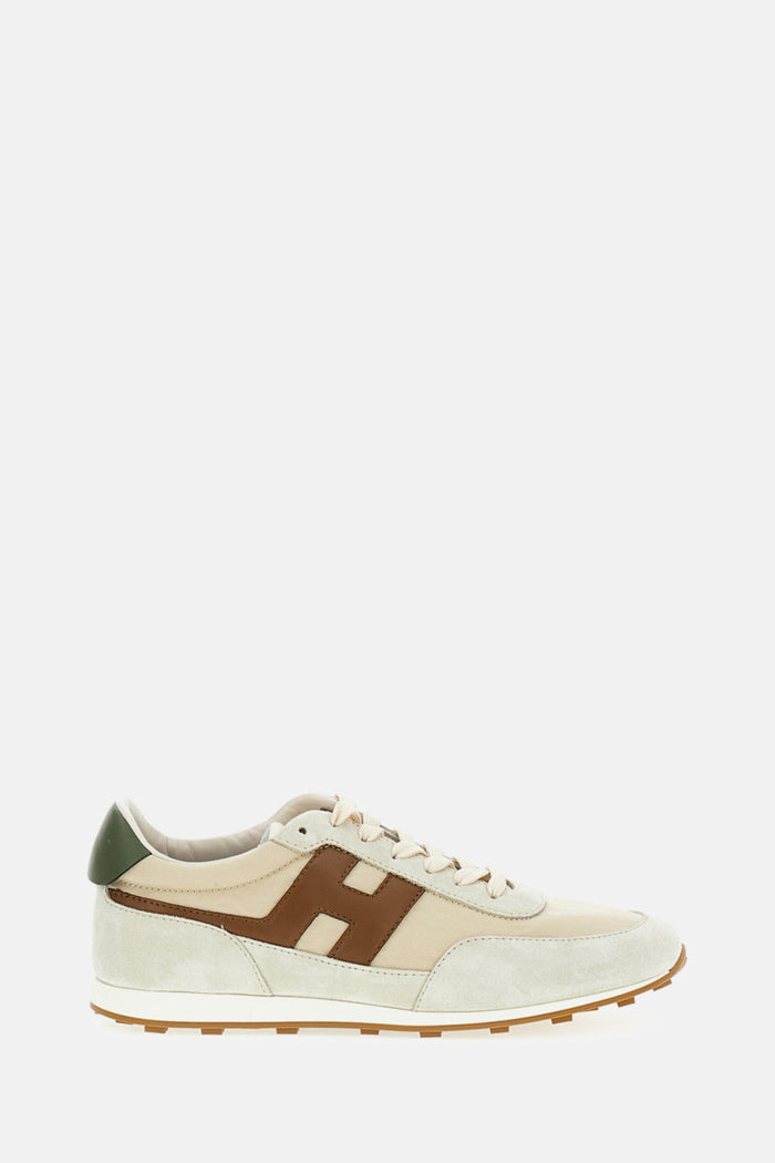 Hogan Sneakers Beige Tex Calfskin Mutton Leather
