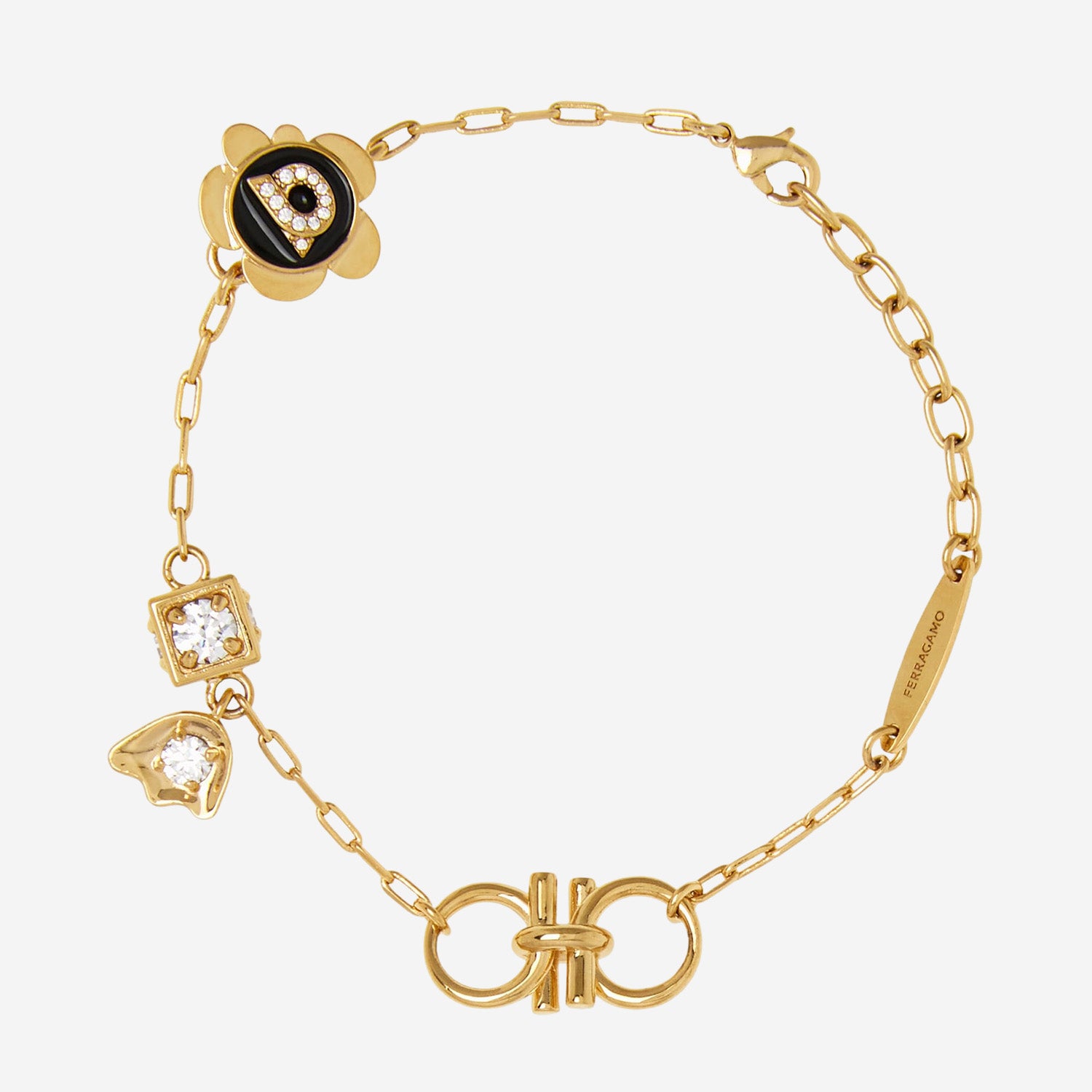 Salvatore Ferragamo Bijoux Golden Ottone
