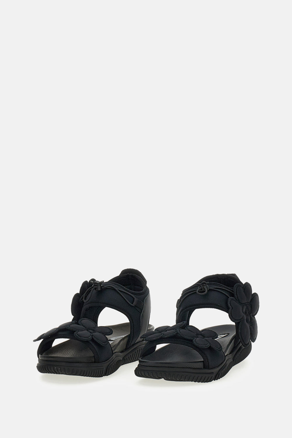CECILIE BAHNSEN Sandals Black Neoprene/leather