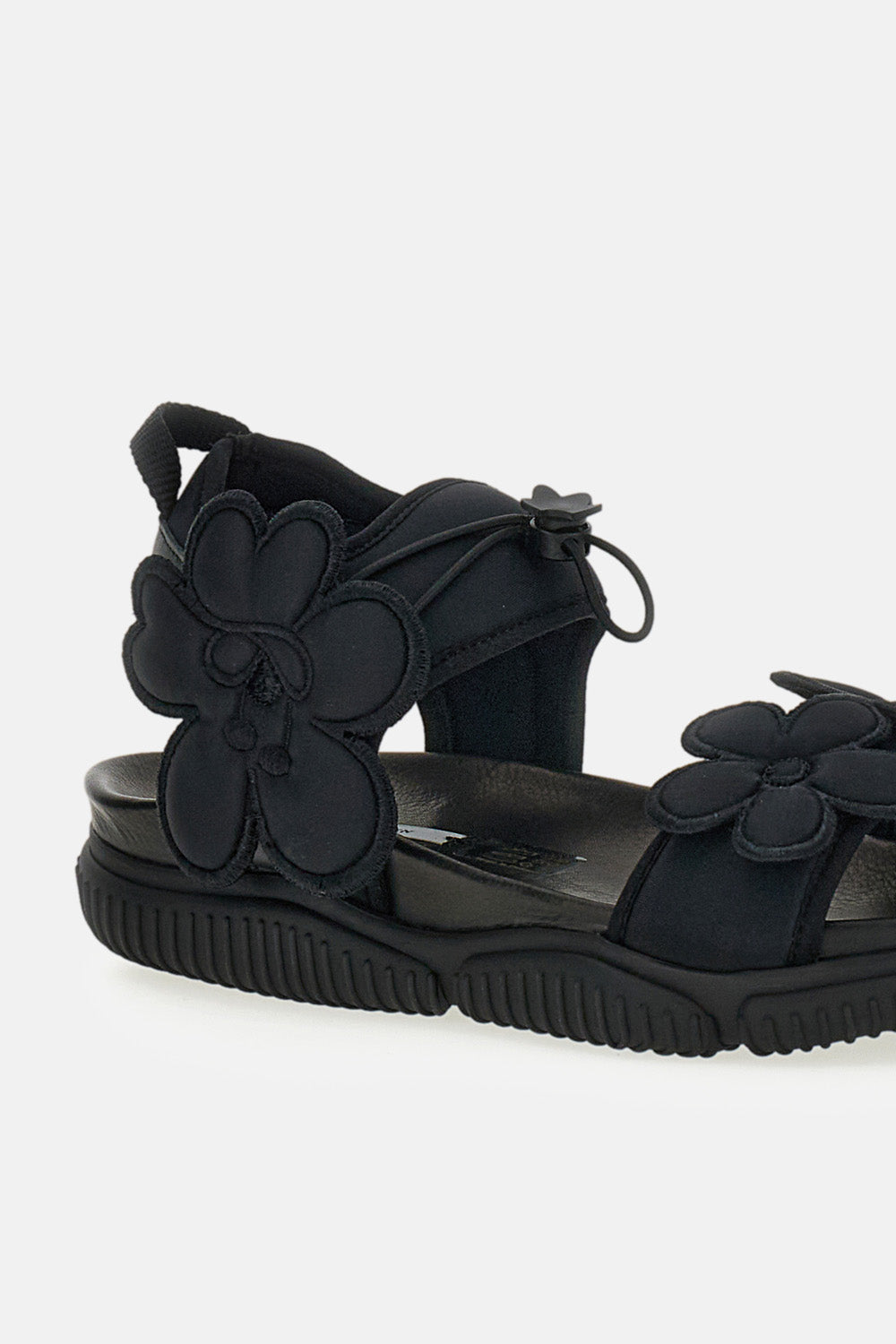 CECILIE BAHNSEN Sandals Black Neoprene/leather