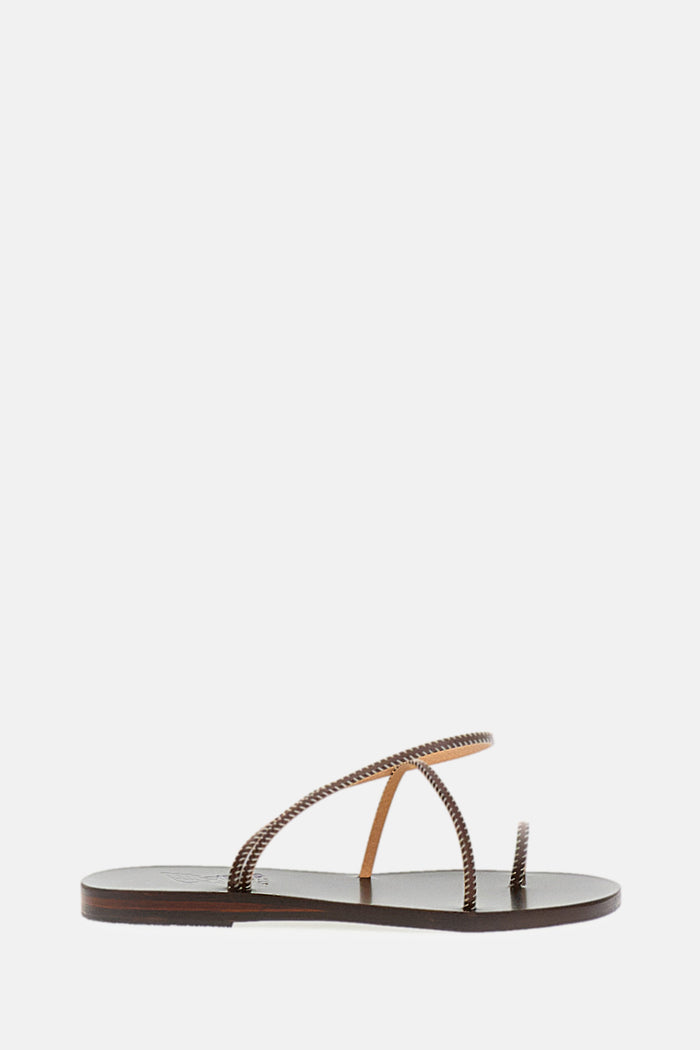 Ancient greeks sandals Brown Synthetic Leather