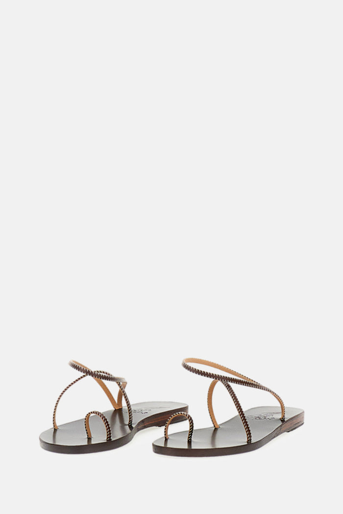 Ancient greeks sandals Brown Synthetic Leather