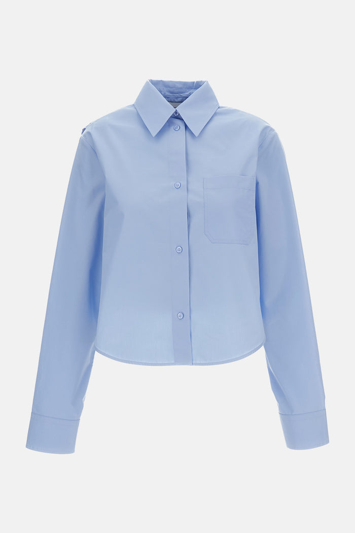 SportMax Shirts Clear Blue Co Pl