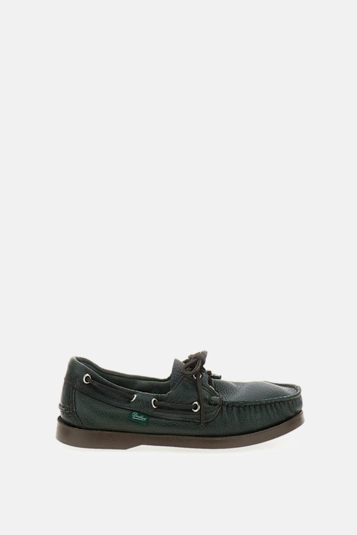 Paraboot Flat shoes Green Leather
