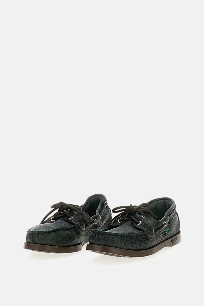 Paraboot Flat shoes Green Leather