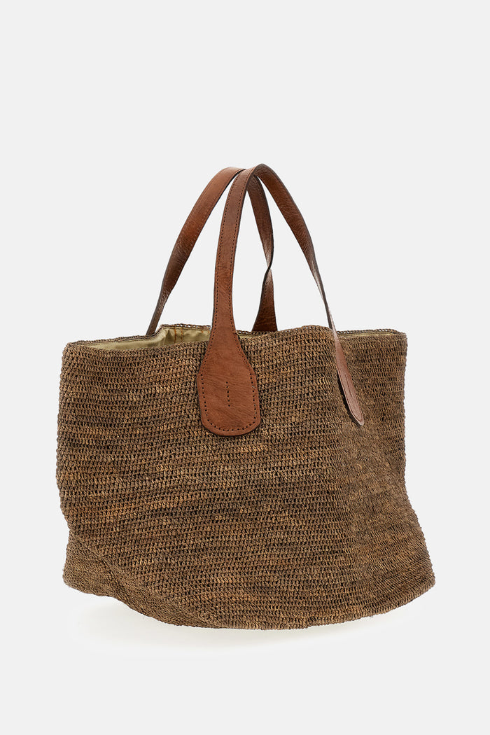 IBELIV Bags Brown Raphia