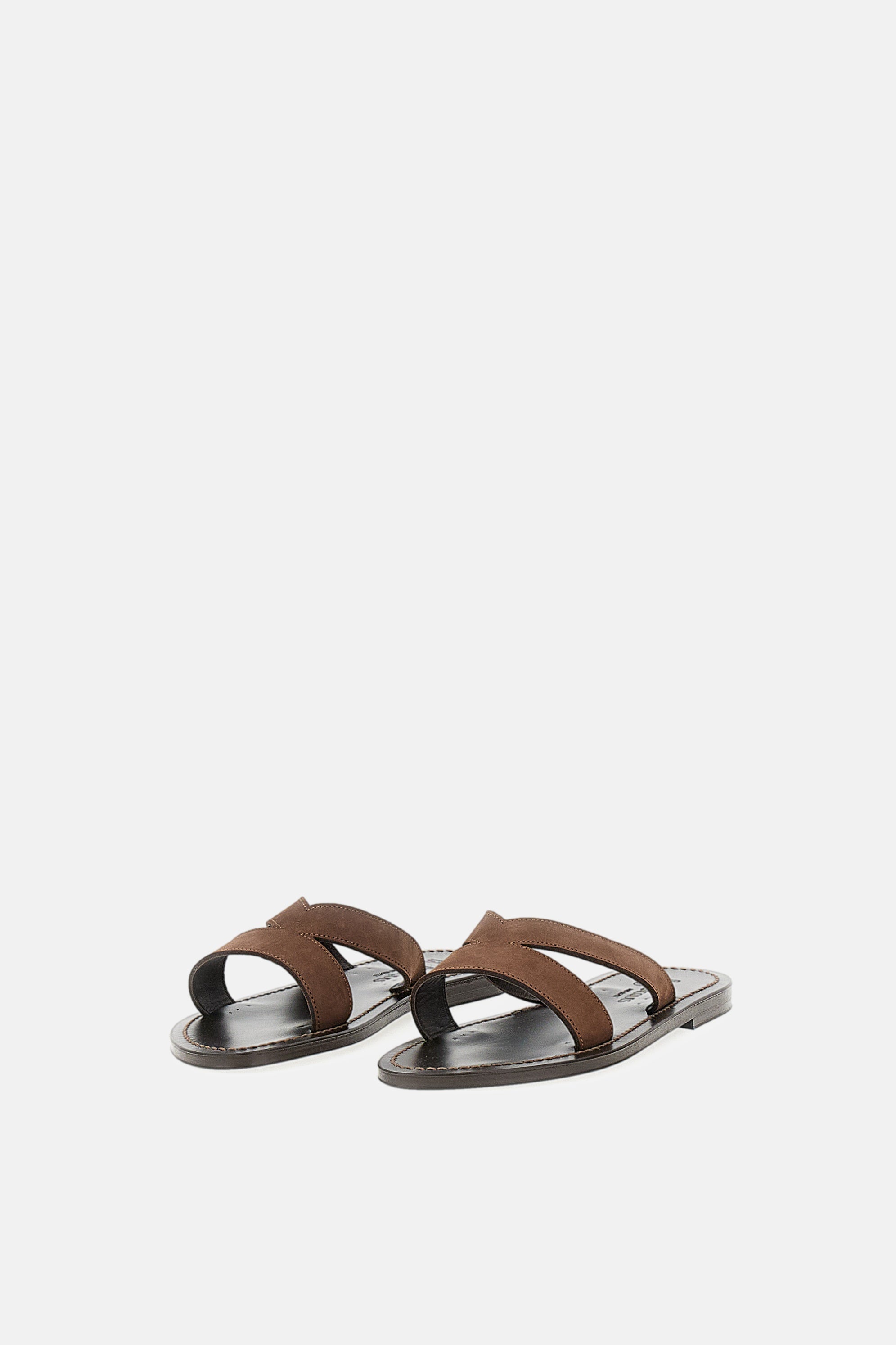K Jacques St Tropez Sandals Brown Leather