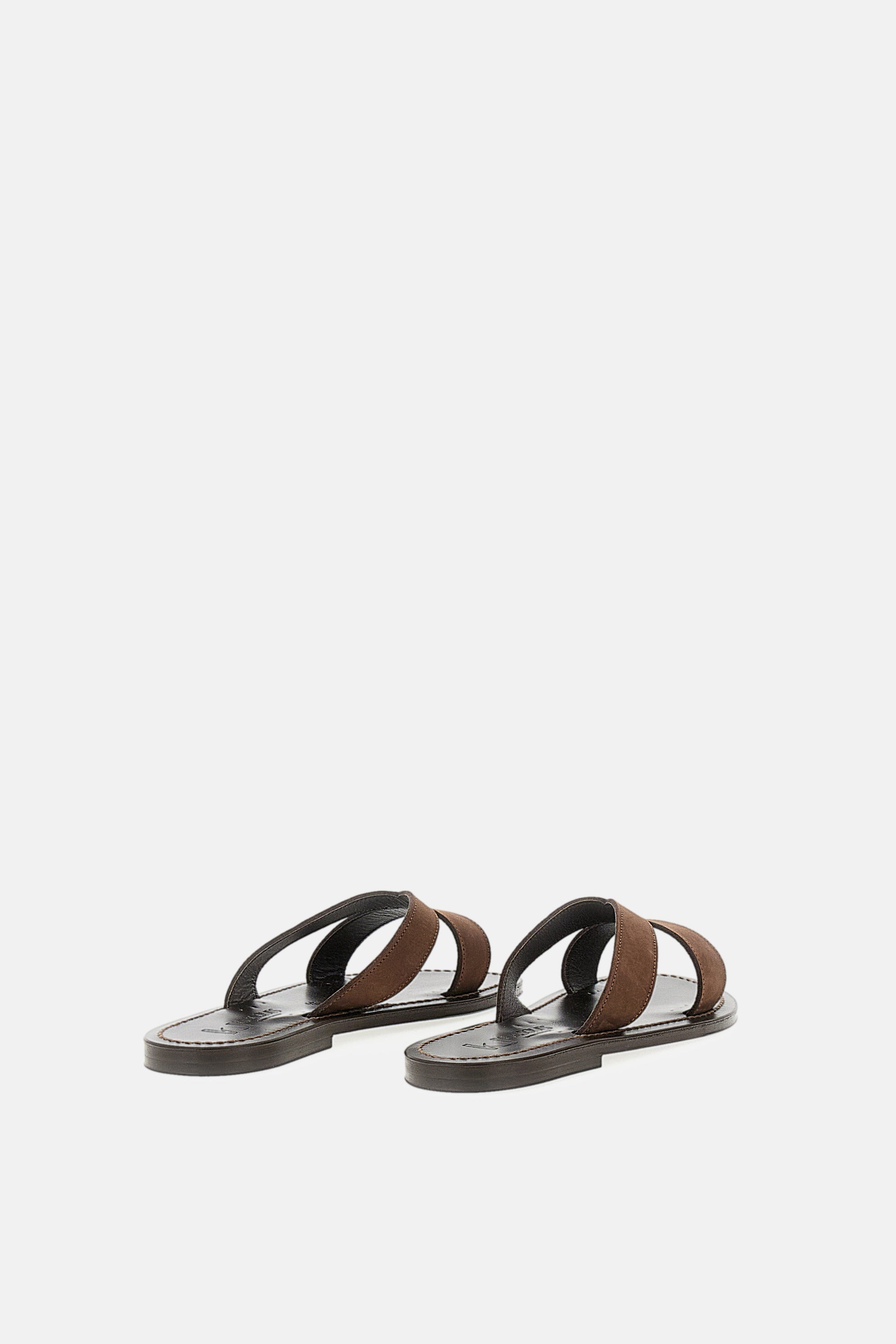 K Jacques St Tropez Sandals Brown Leather