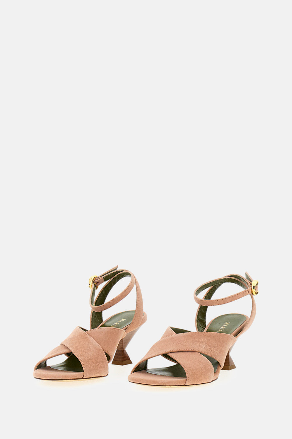 MARIA LUCA With Heel Pink Goatskin Leather