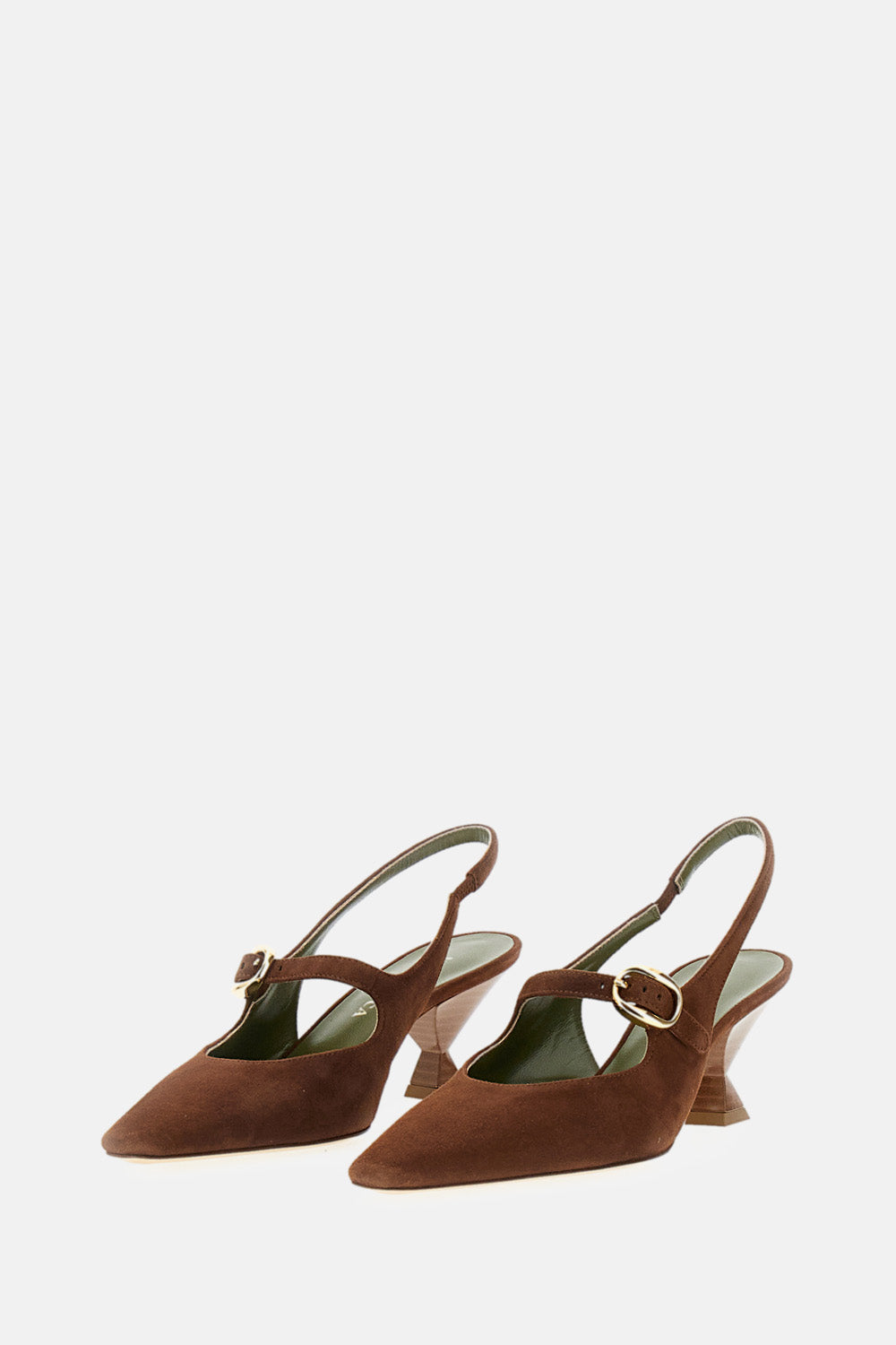 MARIA LUCA With Heel Brown Goatskin Leather