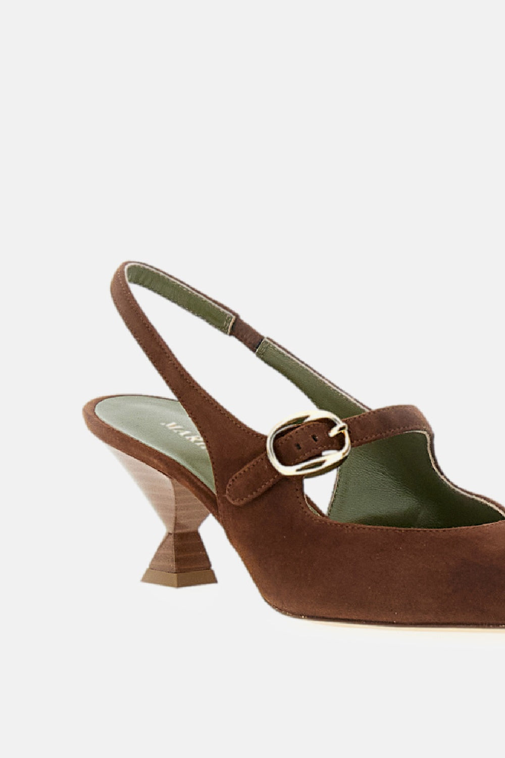 MARIA LUCA With Heel Brown Goatskin Leather