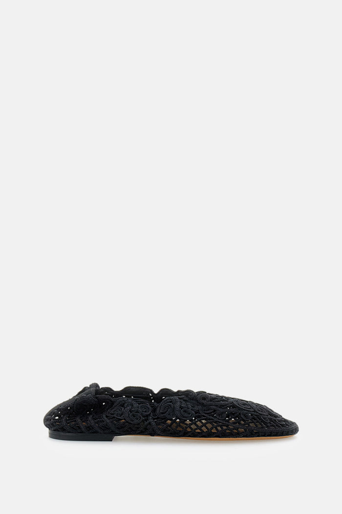Odissi Flat Shoes Nero Pl Co Lambskin