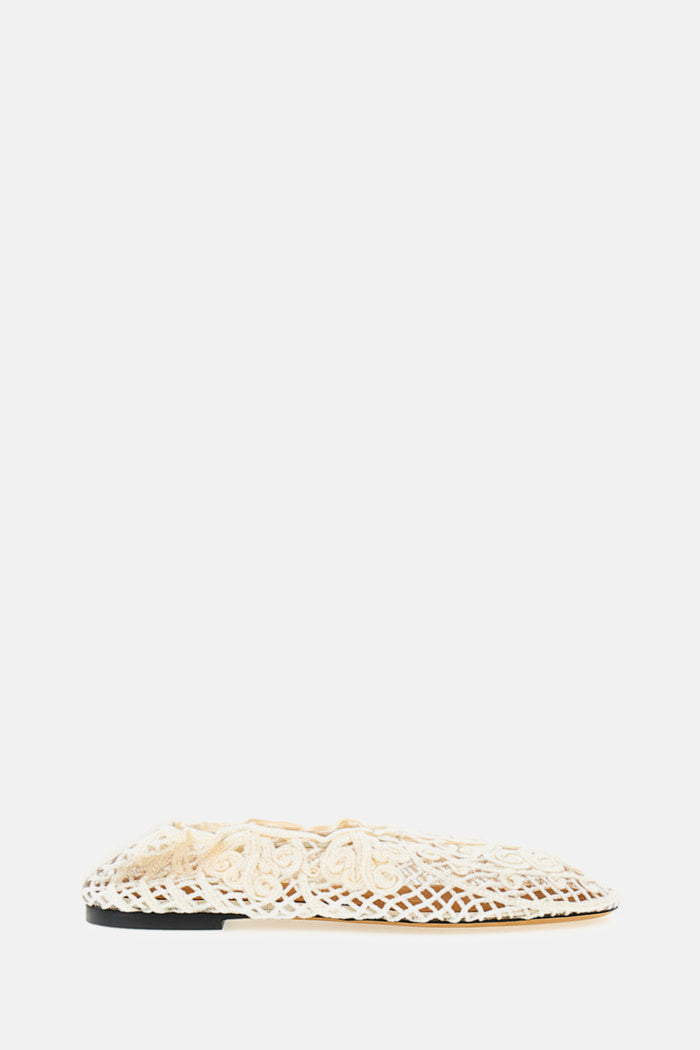 Odissi Flat Shoes Beige Pl Co Lambskin