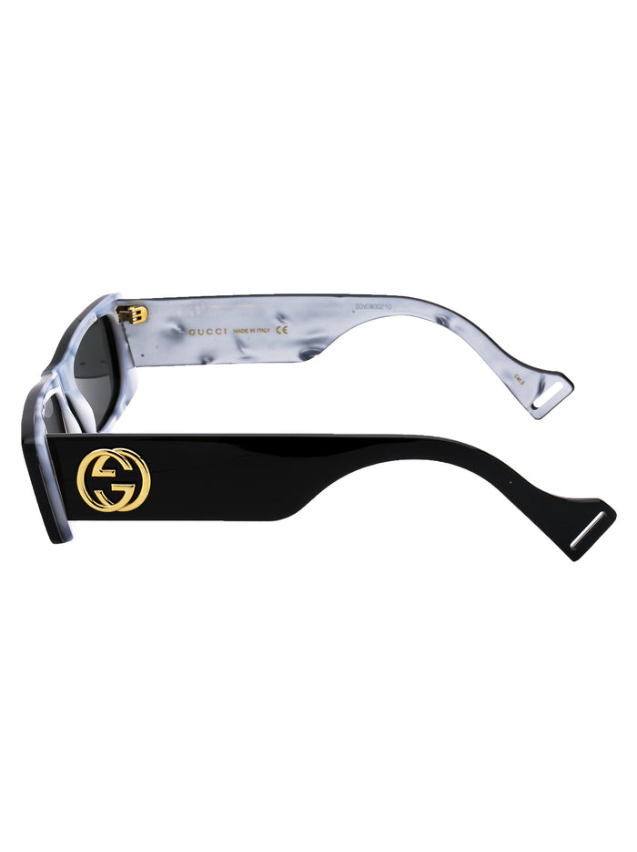 Gg0516s 001 Black Grey Acetate Sunglasses