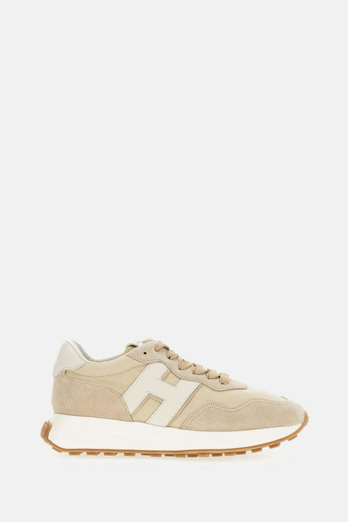 Hogan Sneakers Beige Tex Calfskin