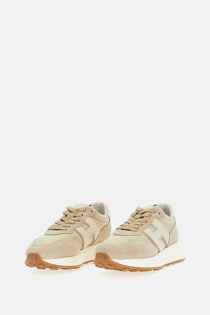 Hogan Sneakers Beige Tex Calfskin