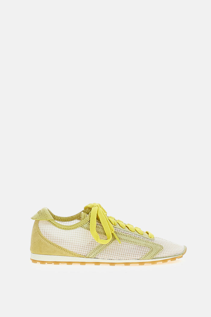 JACQUEMUS Sneakers Yellow Lamb Leather