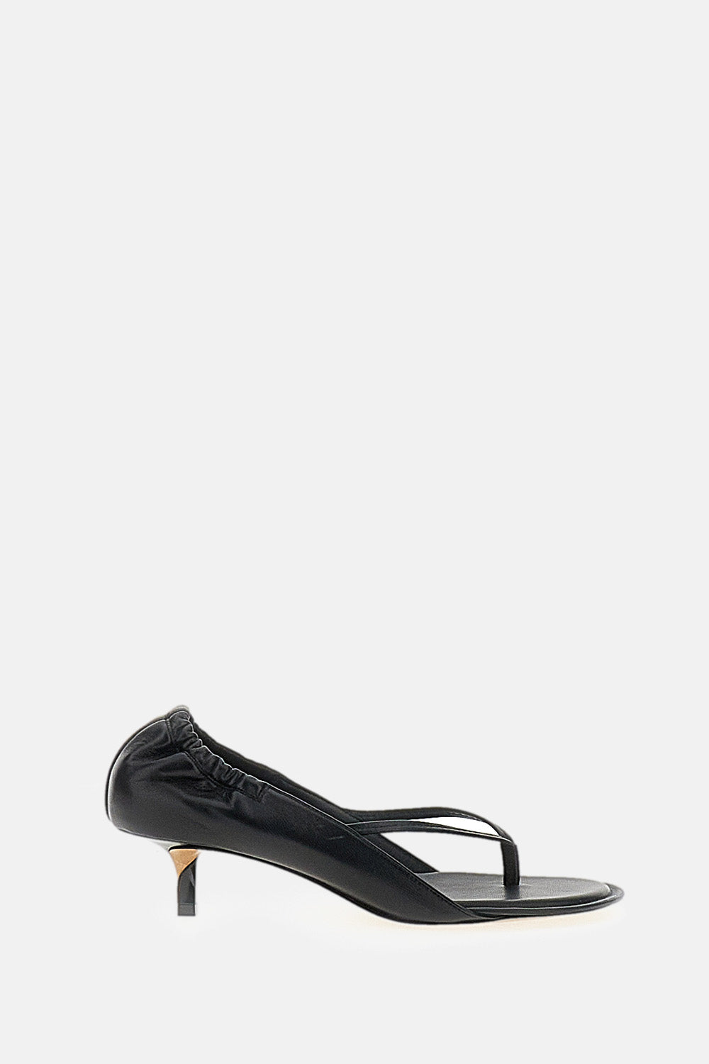 JACQUEMUS With Heel Black Lamb Leather