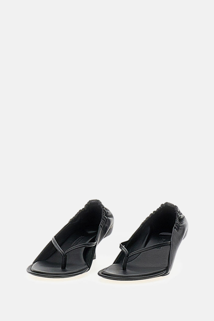 JACQUEMUS With Heel Black Lamb Leather