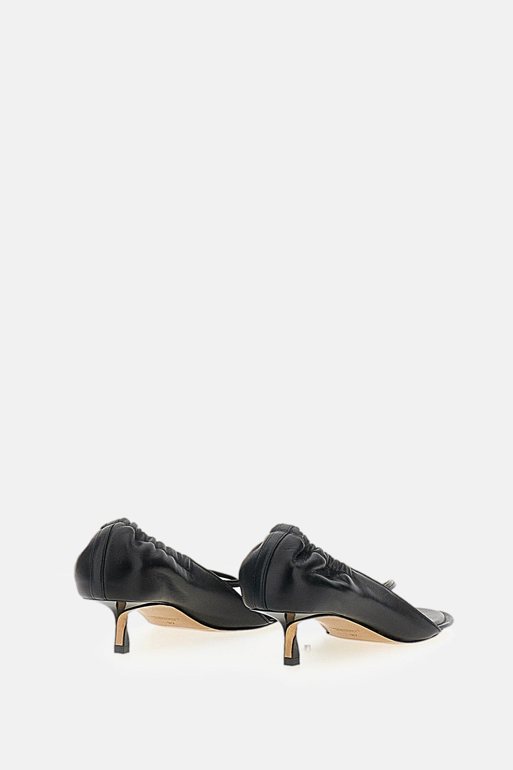 JACQUEMUS With Heel Black Lamb Leather