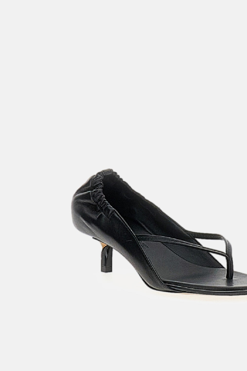 JACQUEMUS With Heel Black Lamb Leather