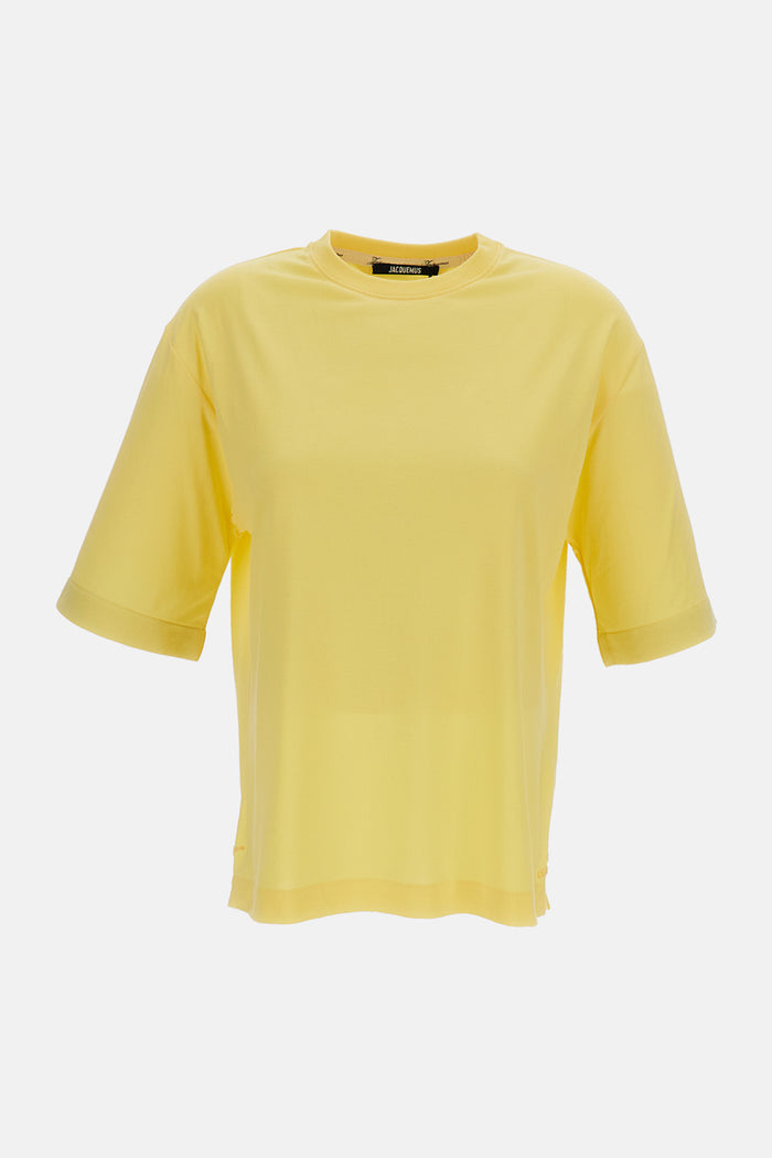 JACQUEMUS T-shirts and Polos Yellow Paper Pl