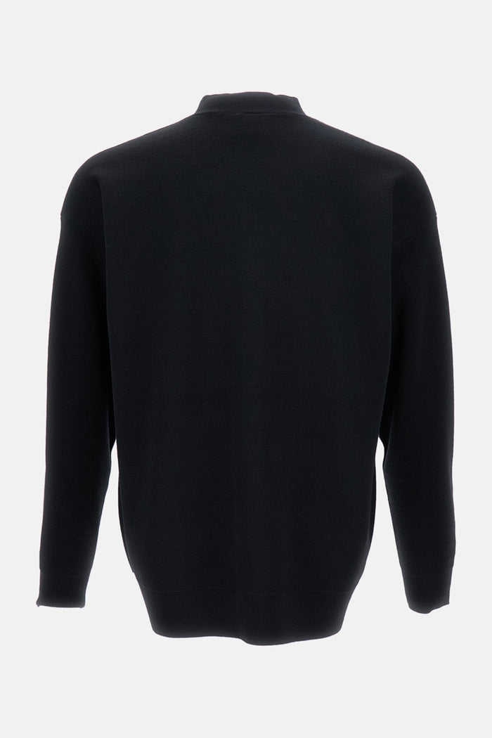 Drole De Monsieur Sweaters Black Merino Wool