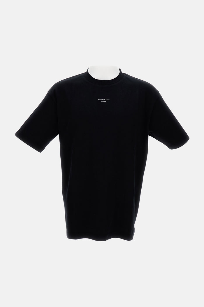 Drole De Monsieur T-Shirts And Polos Black Cotton