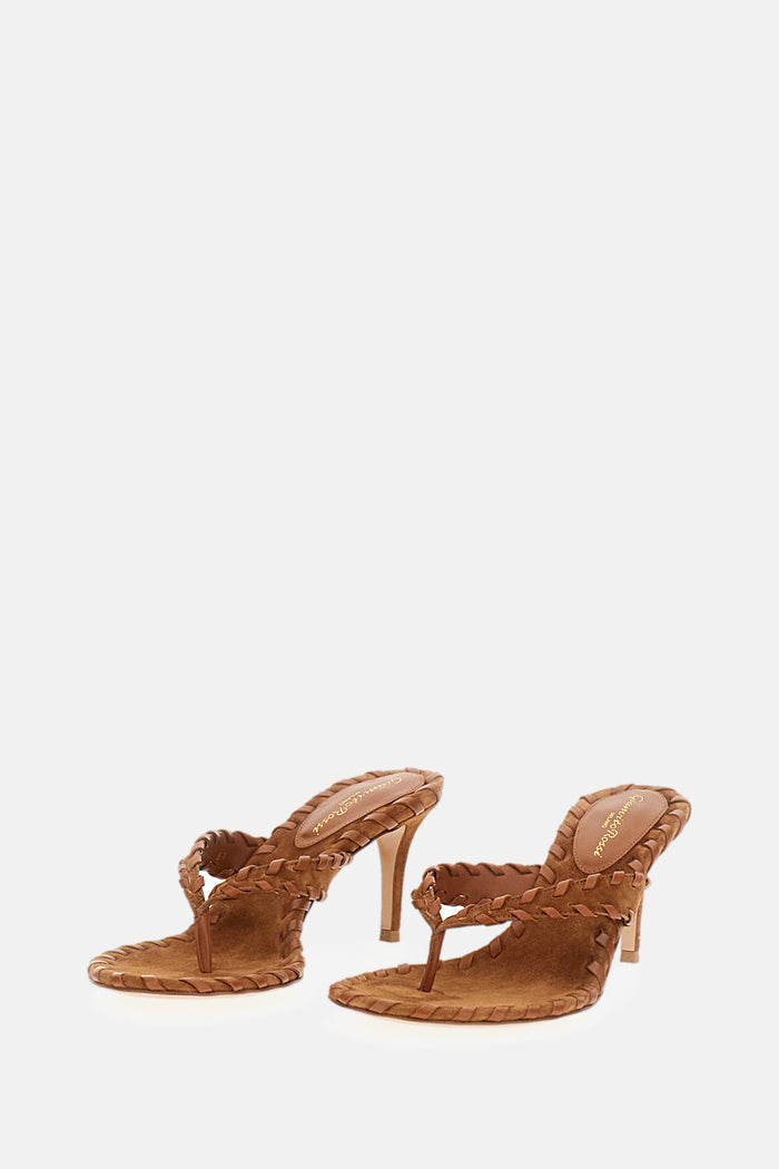 Gianvito Rossi With Heel Brown Pelle