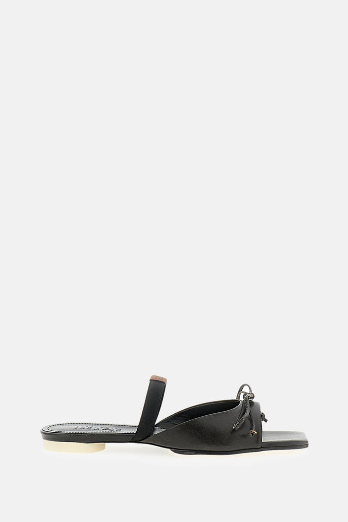 MM6 Maison Margiela Sandals Black Cow Leather