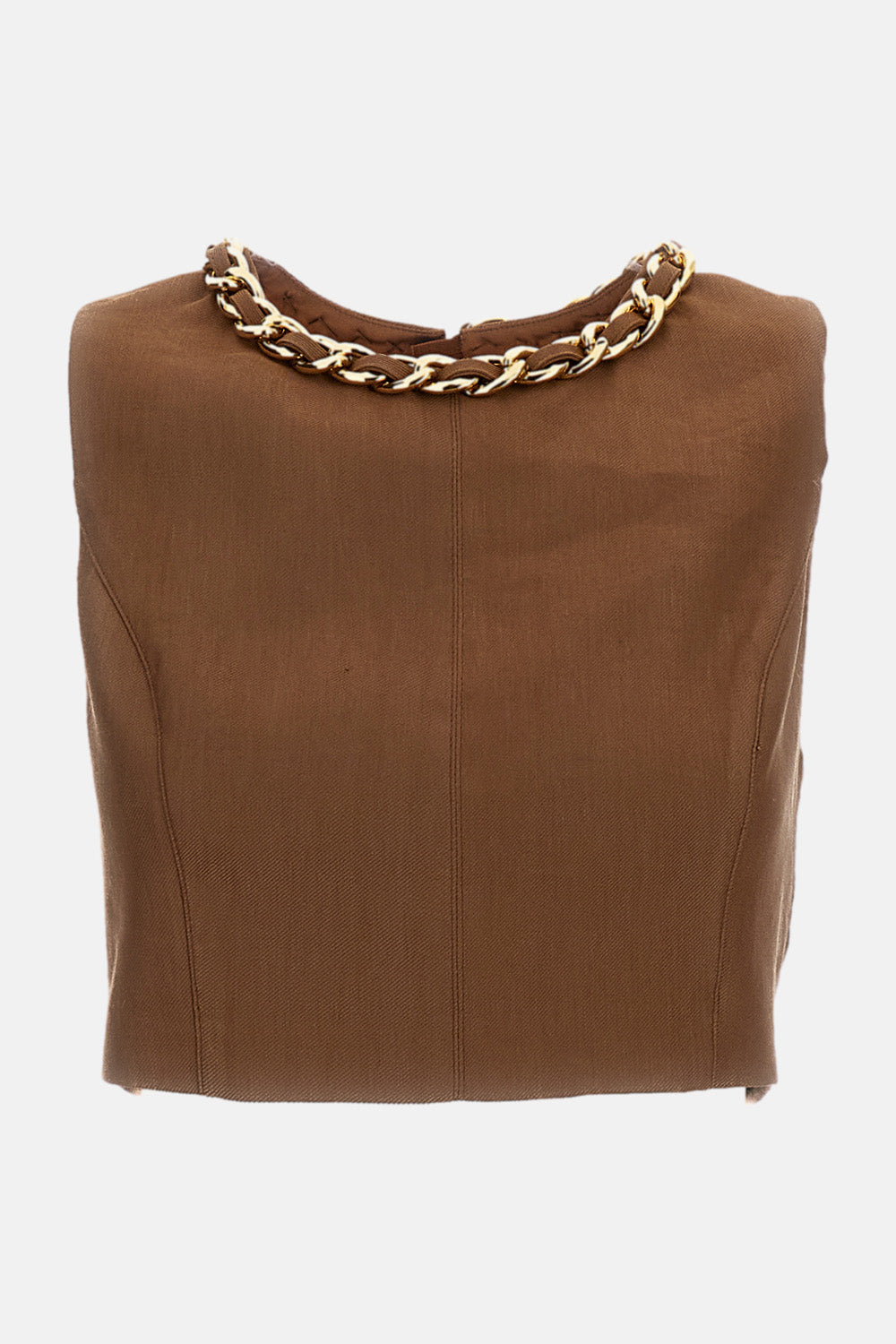 Elisabetta Franchi Top Brown Li Vi Ea